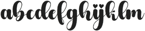 GheyshaDistort-Regular otf (400) Font LOWERCASE