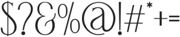 Ghillanza Regular otf (400) Font OTHER CHARS