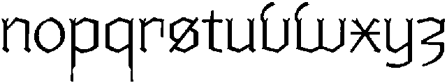 Ghivenic Thin otf (100) Font LOWERCASE