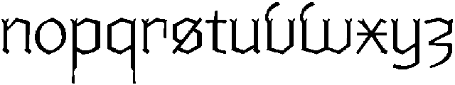 Ghivenic Thin ttf (100) Font LOWERCASE
