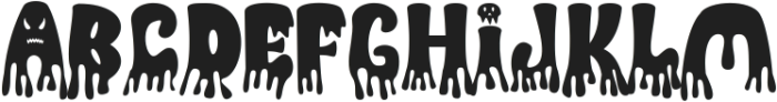 Ghoist Regular ttf (400) Font LOWERCASE