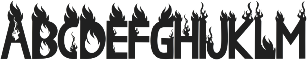 Ghost Blaze ttf (400) Font UPPERCASE