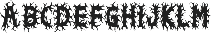 Ghost Darko ttf (400) Font UPPERCASE