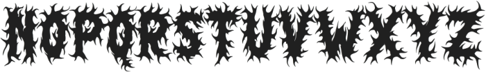 Ghost Darko ttf (400) Font UPPERCASE