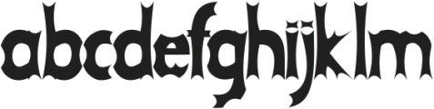 Ghost Demon otf (400) Font LOWERCASE