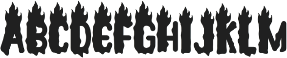 Ghost Flames otf (400) Font UPPERCASE
