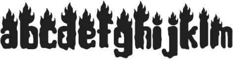 Ghost Flames otf (400) Font LOWERCASE