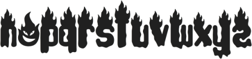 Ghost Flames otf (400) Font LOWERCASE