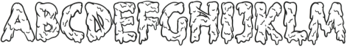 Ghost Slimer Regular otf (400) Font UPPERCASE