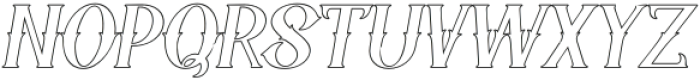 Ghost Theater Italic Outline otf (400) Font UPPERCASE