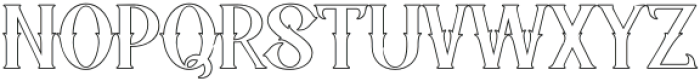 Ghost Theater Outline otf (400) Font UPPERCASE