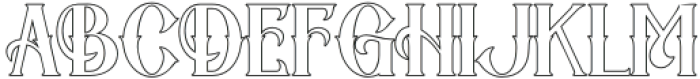 Ghost Theater Outline otf (400) Font LOWERCASE