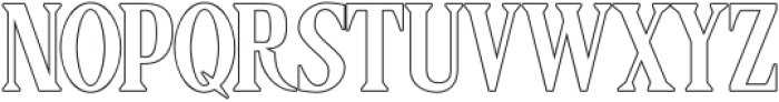 Ghostbum Outline otf (400) Font UPPERCASE