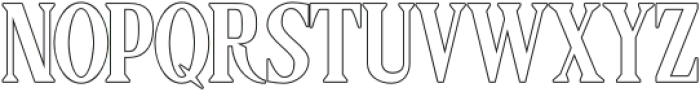 Ghostbum Outline otf (400) Font LOWERCASE