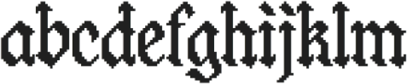 Ghostech Regular otf (400) Font LOWERCASE