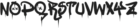 Ghoster Dripping otf (400) Font UPPERCASE