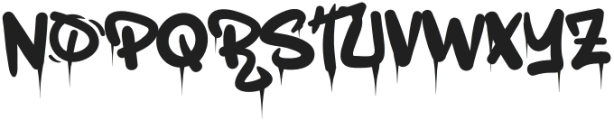 Ghoster Dripping otf (400) Font LOWERCASE