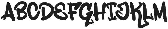 Ghoster Regular otf (400) Font UPPERCASE