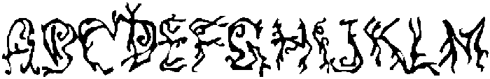 Ghostglow Regular otf (400) Font UPPERCASE