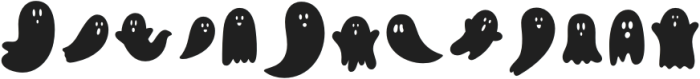 Ghostie-Regular otf (400) Font LOWERCASE