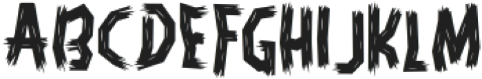 Ghostly Guffaws Broken otf (400) Font LOWERCASE