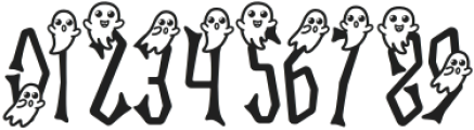 Ghostly Guffaws Ghost otf (400) Font OTHER CHARS