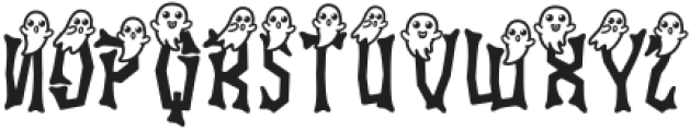 Ghostly Guffaws Ghost otf (400) Font LOWERCASE