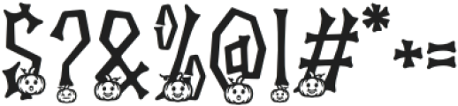 Ghostly Guffaws Pumpkin otf (400) Font OTHER CHARS