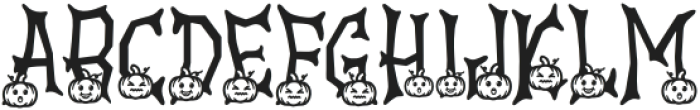 Ghostly Guffaws Pumpkin otf (400) Font UPPERCASE