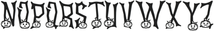 Ghostly Guffaws Pumpkin otf (400) Font UPPERCASE