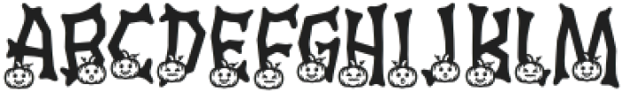 Ghostly Guffaws Pumpkin otf (400) Font LOWERCASE