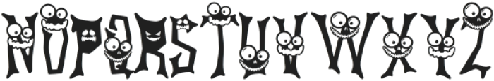 Ghostly Guffaws Scary otf (400) Font UPPERCASE