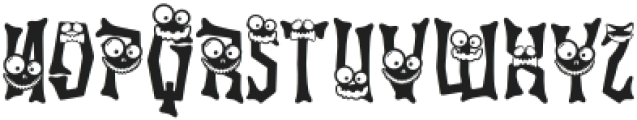 Ghostly Guffaws Scary otf (400) Font LOWERCASE