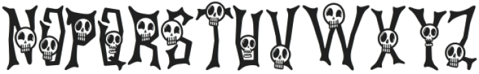 Ghostly Guffaws Skull otf (400) Font UPPERCASE