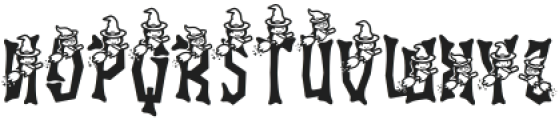 Ghostly Guffaws Witch otf (400) Font LOWERCASE