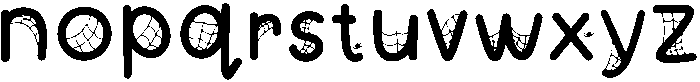 Ghostly Regular otf (400) Font LOWERCASE