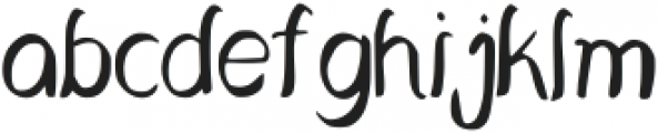 Ghostly Regular otf (400) Font LOWERCASE