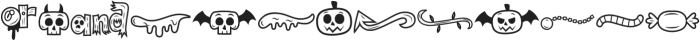 Ghostly forest Spooky Trick otf (400) Font LOWERCASE