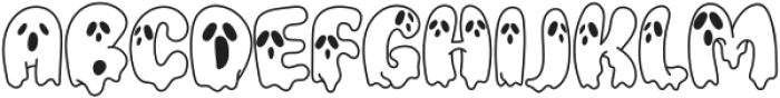 Ghosty Line ttf (400) Font UPPERCASE