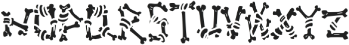 Ghoul Bone Regular ttf (400) Font UPPERCASE