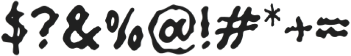 Ghoul Stain Regular otf (400) Font OTHER CHARS