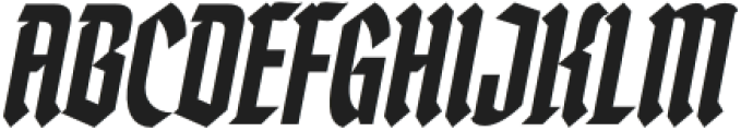 Ghoulie Slanted otf (400) Font UPPERCASE