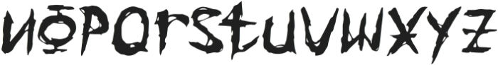 Ghoulster otf (400) Font LOWERCASE
