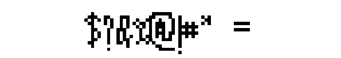 GhastlyPixe Font OTHER CHARS