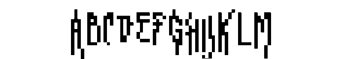 GhastlyPixe Font UPPERCASE
