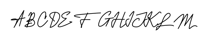 Ghavela Signature Font UPPERCASE