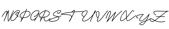 Ghavela Signature Font UPPERCASE
