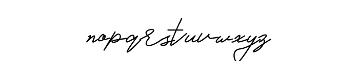 Ghavela Signature Font LOWERCASE