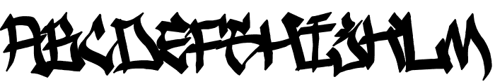 Ghetto Streetz Font UPPERCASE