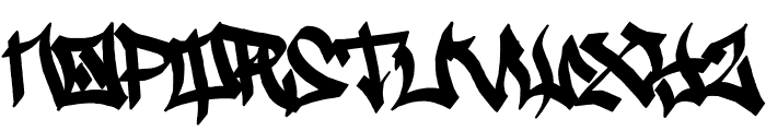 Ghetto Streetz Font UPPERCASE